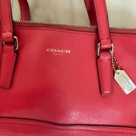 Legacy Coach Saffiano Leather Mini Satchel Bag - Picture 2 of 5